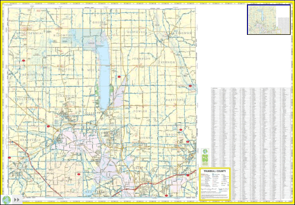 Front side of map.