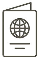 Clickable icon of a Passport